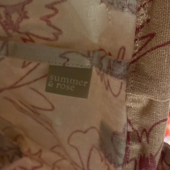 Brand new summer and rose three-piece canvas storing baskets - Picture 3 of 5